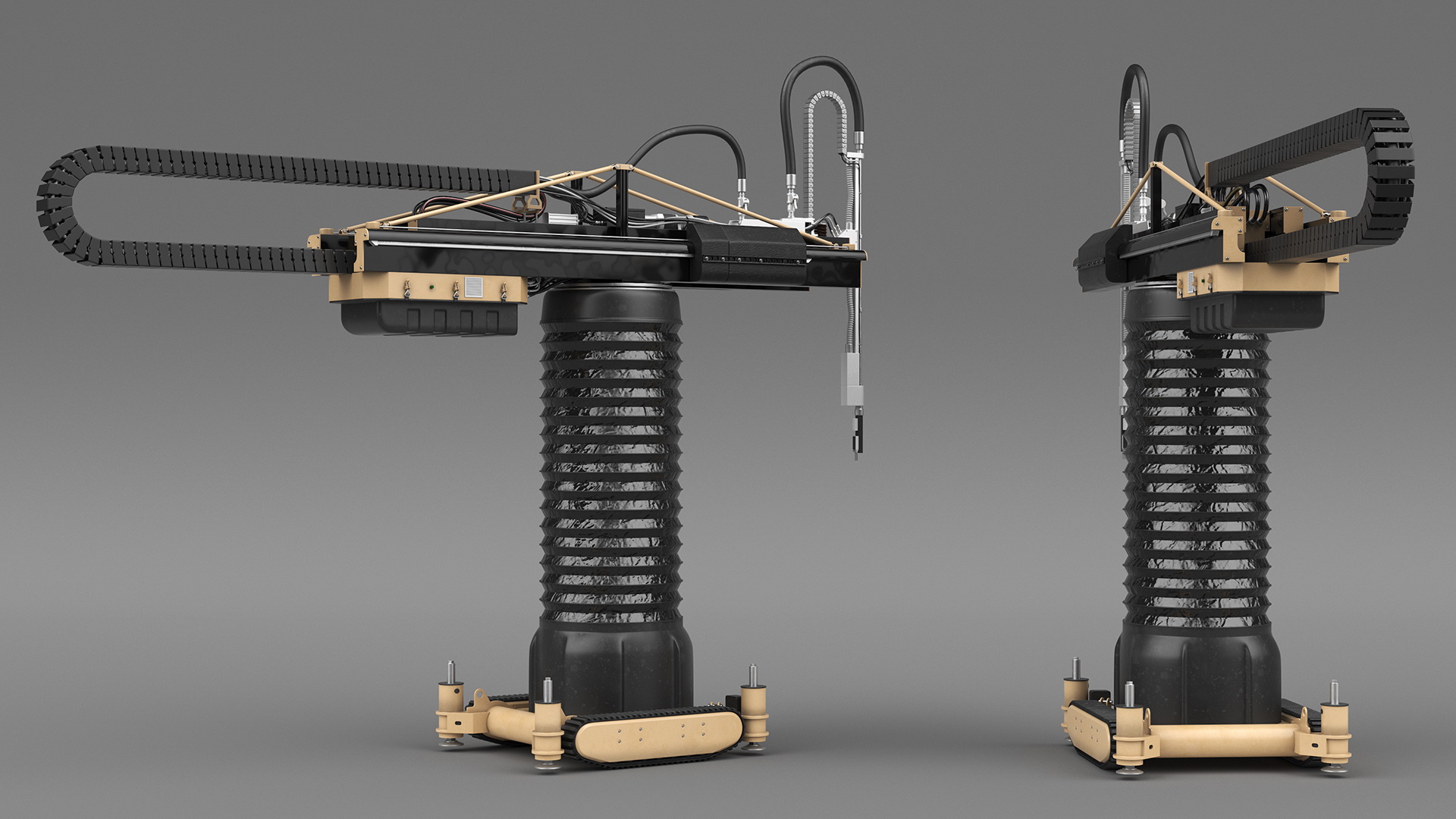 Apis Cor Construction 3D Printer Rigged 3D model