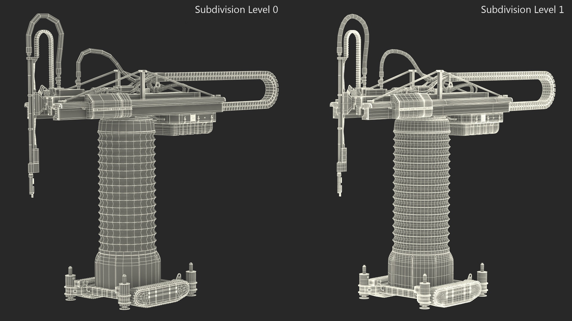 Apis Cor Construction 3D Printer Rigged 3D model
