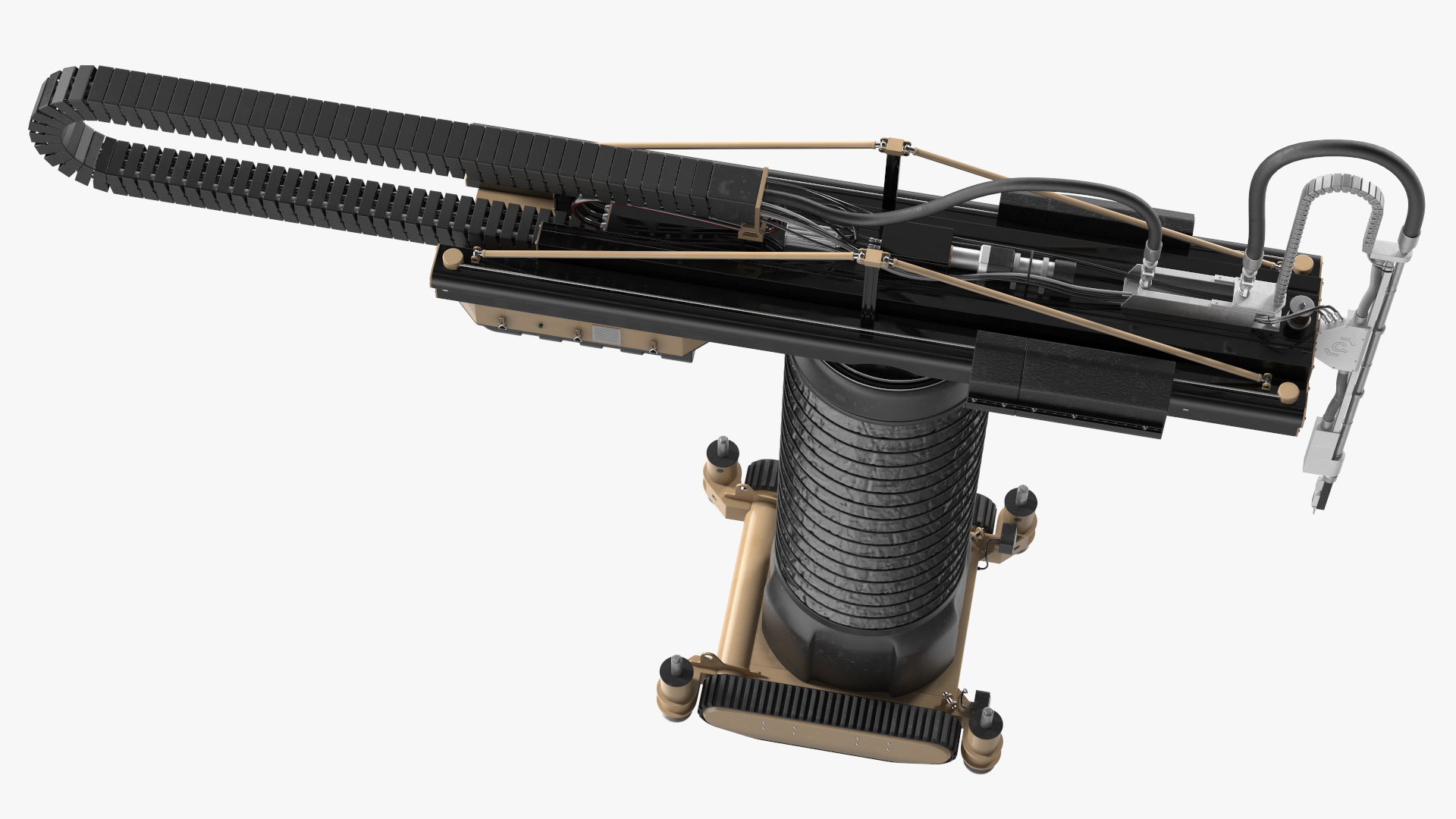 Apis Cor Construction 3D Printer Rigged 3D model