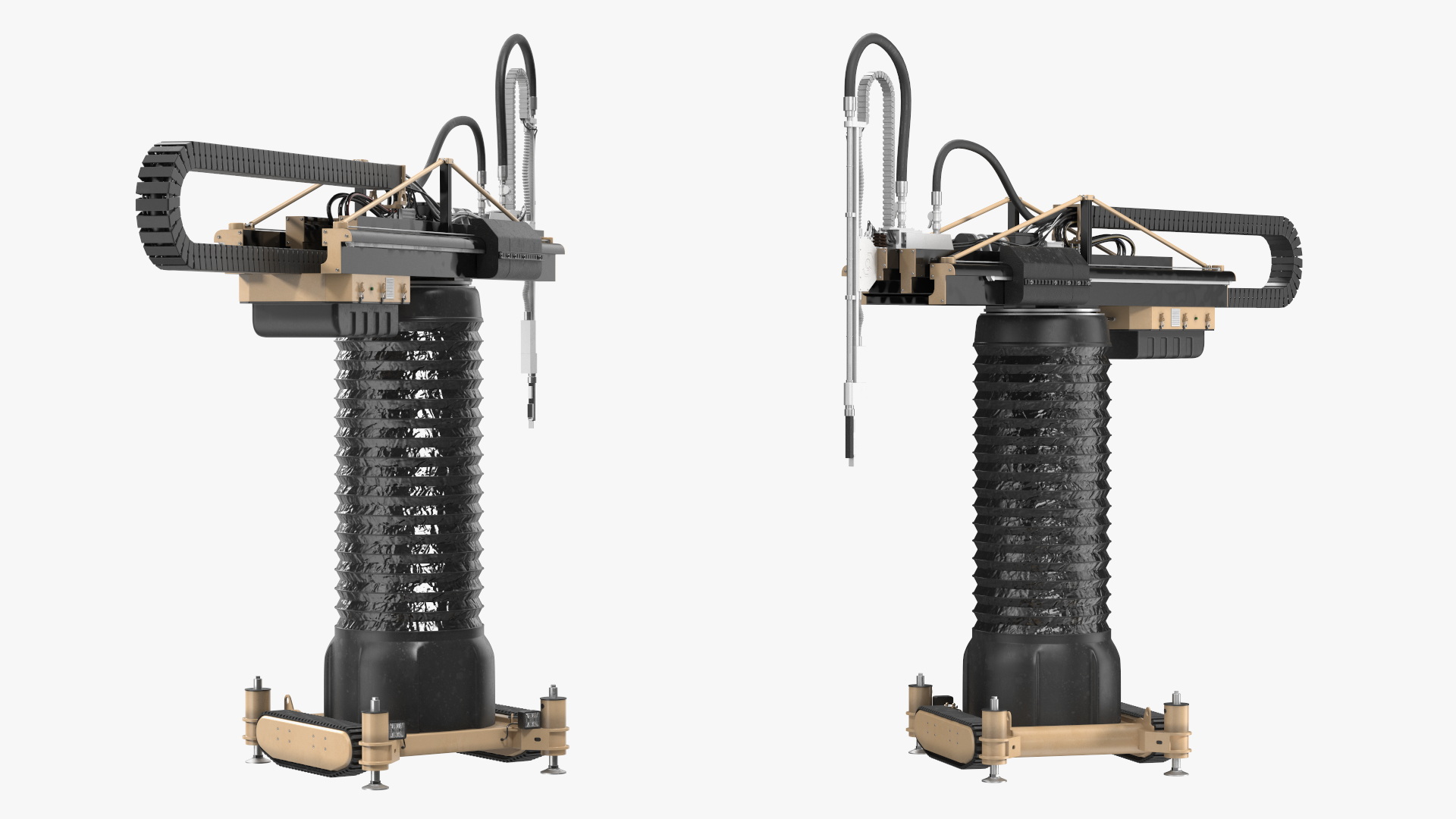 Apis Cor Construction 3D Printer Rigged 3D model