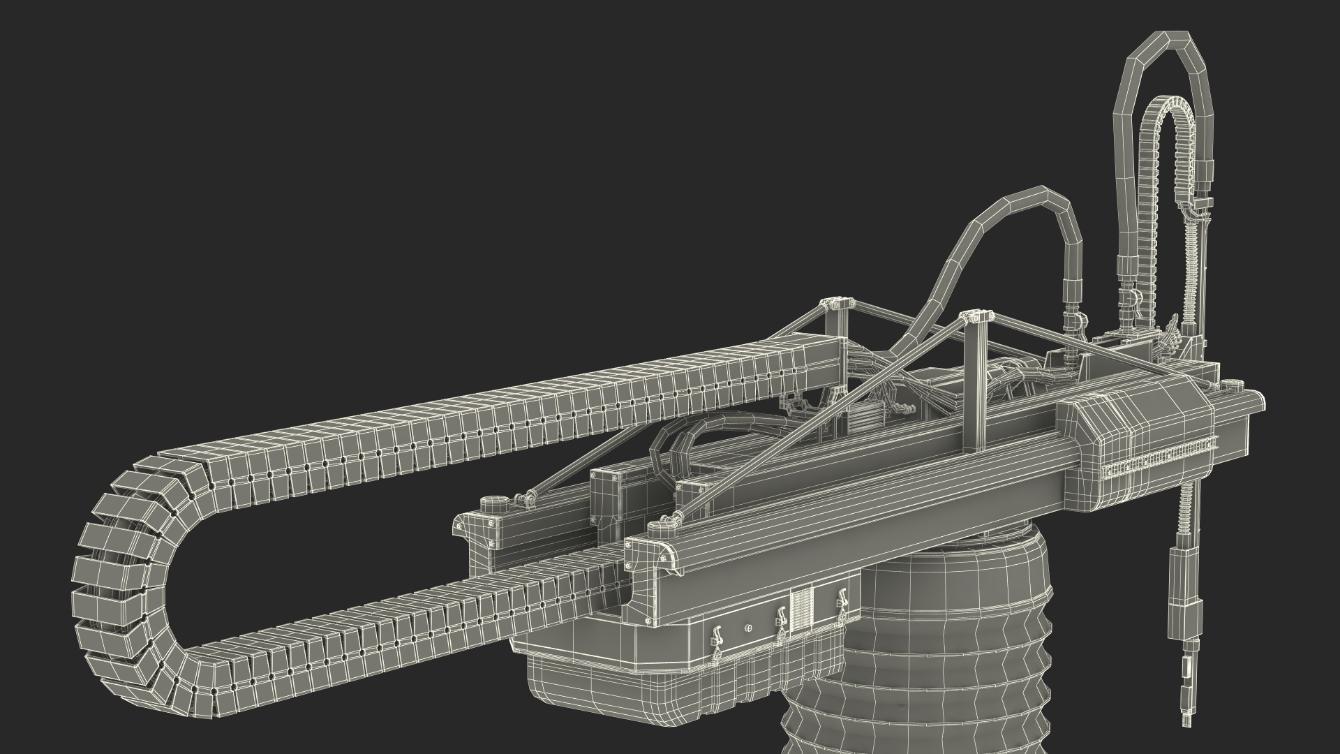 Apis Cor Construction 3D Printer Rigged 3D model