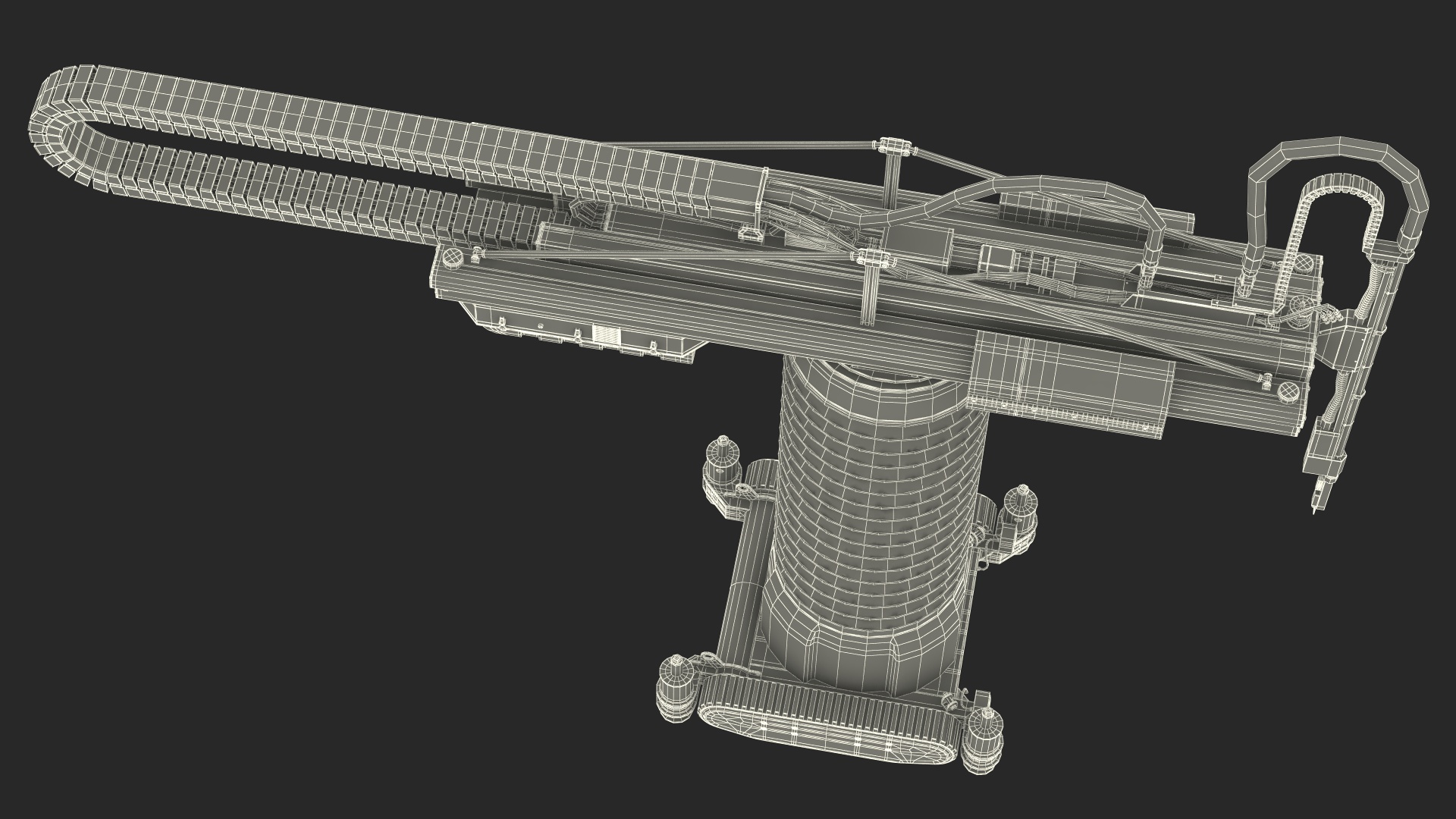 Apis Cor Construction 3D Printer Rigged 3D model