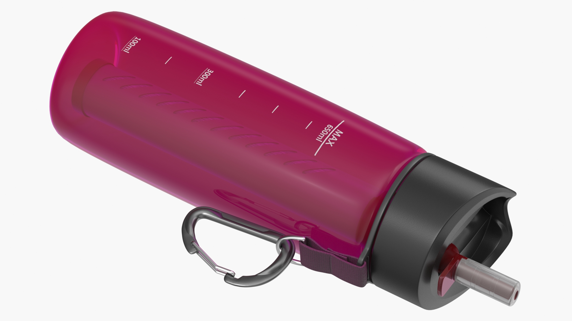 Personal Water Bottle with Filter Red 3D
