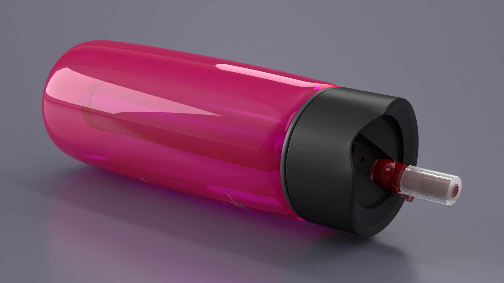Personal Water Bottle with Filter Red 3D