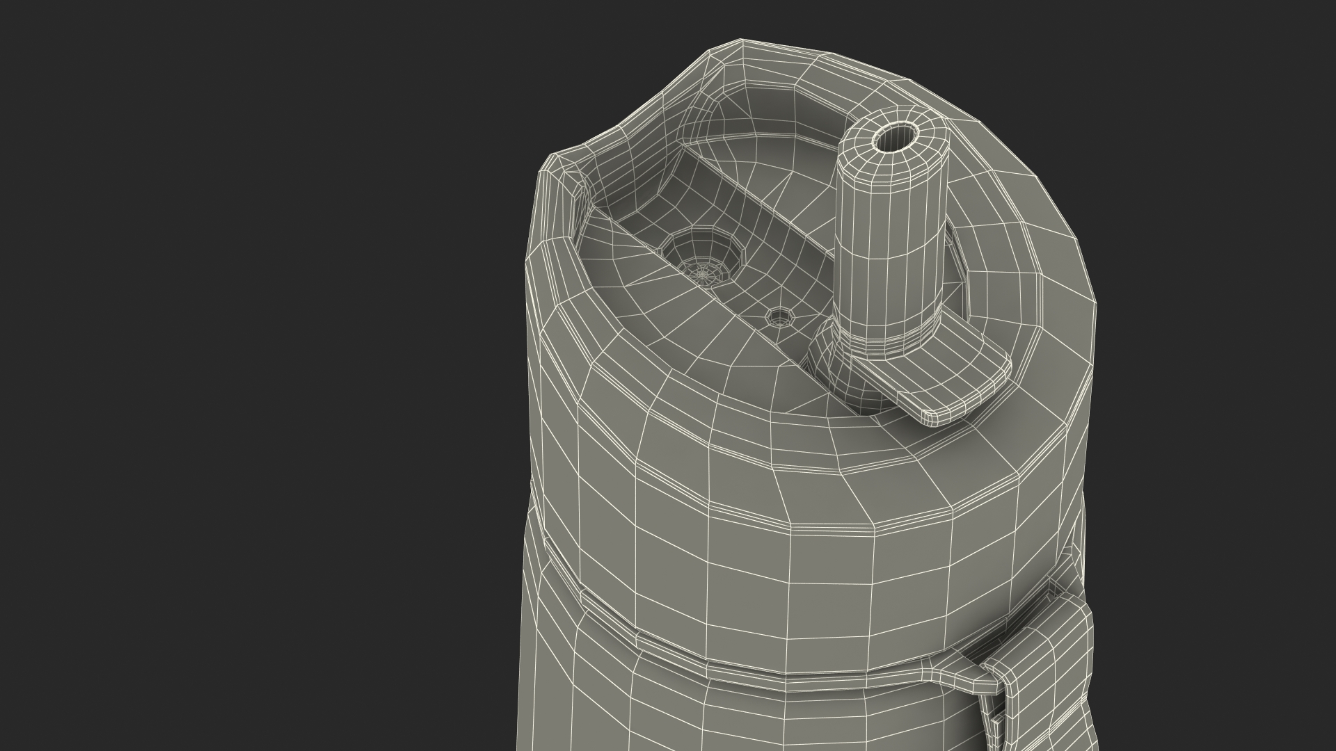 Personal Water Bottle with Filter Red 3D