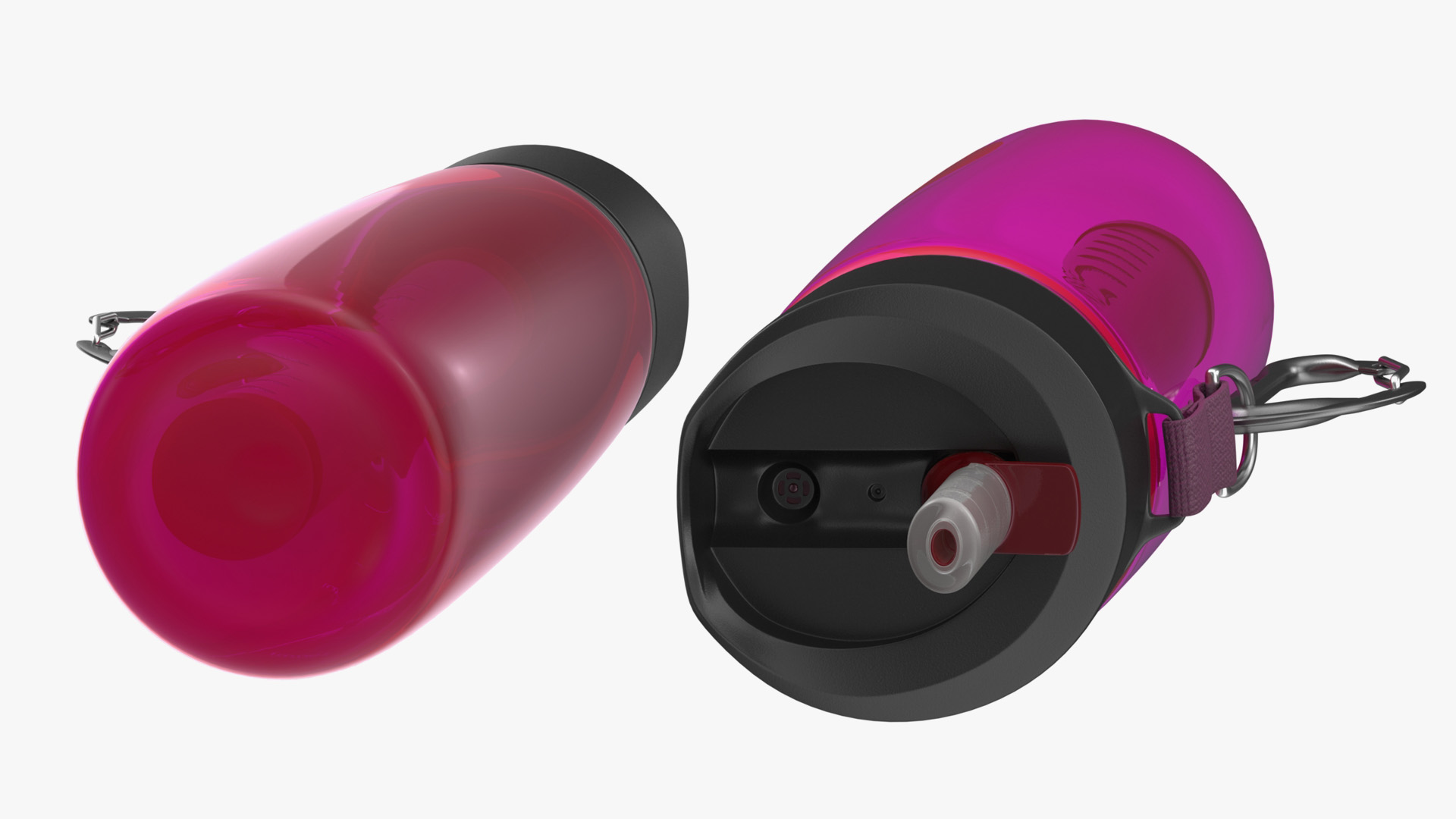 Personal Water Bottle with Filter Red 3D