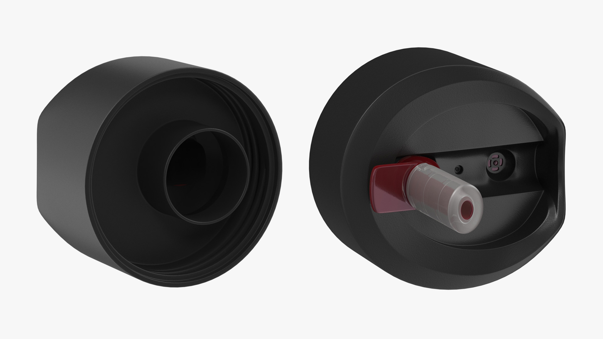 Personal Water Bottle with Filter Red 3D