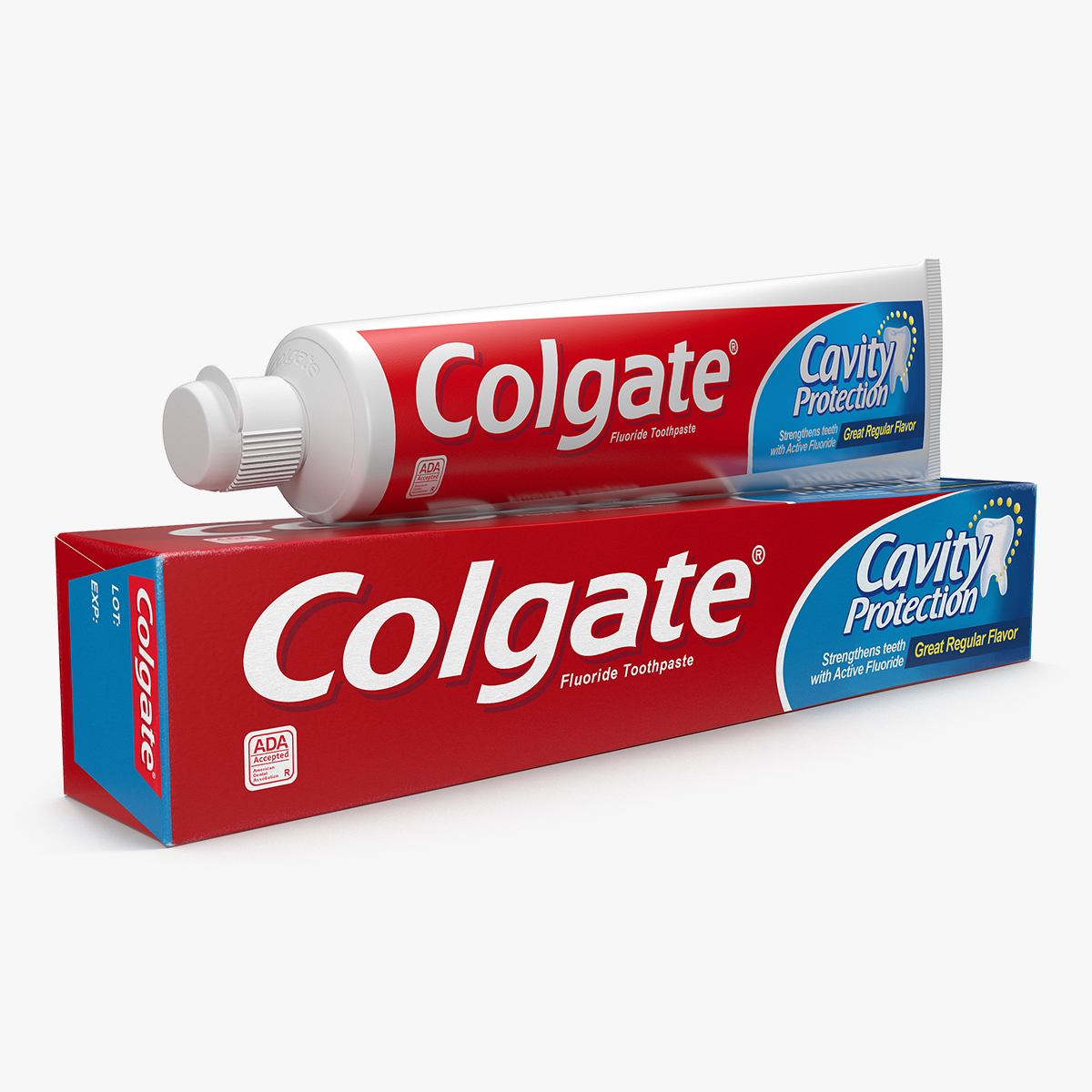 Toothpaste Box and Tube, view 3