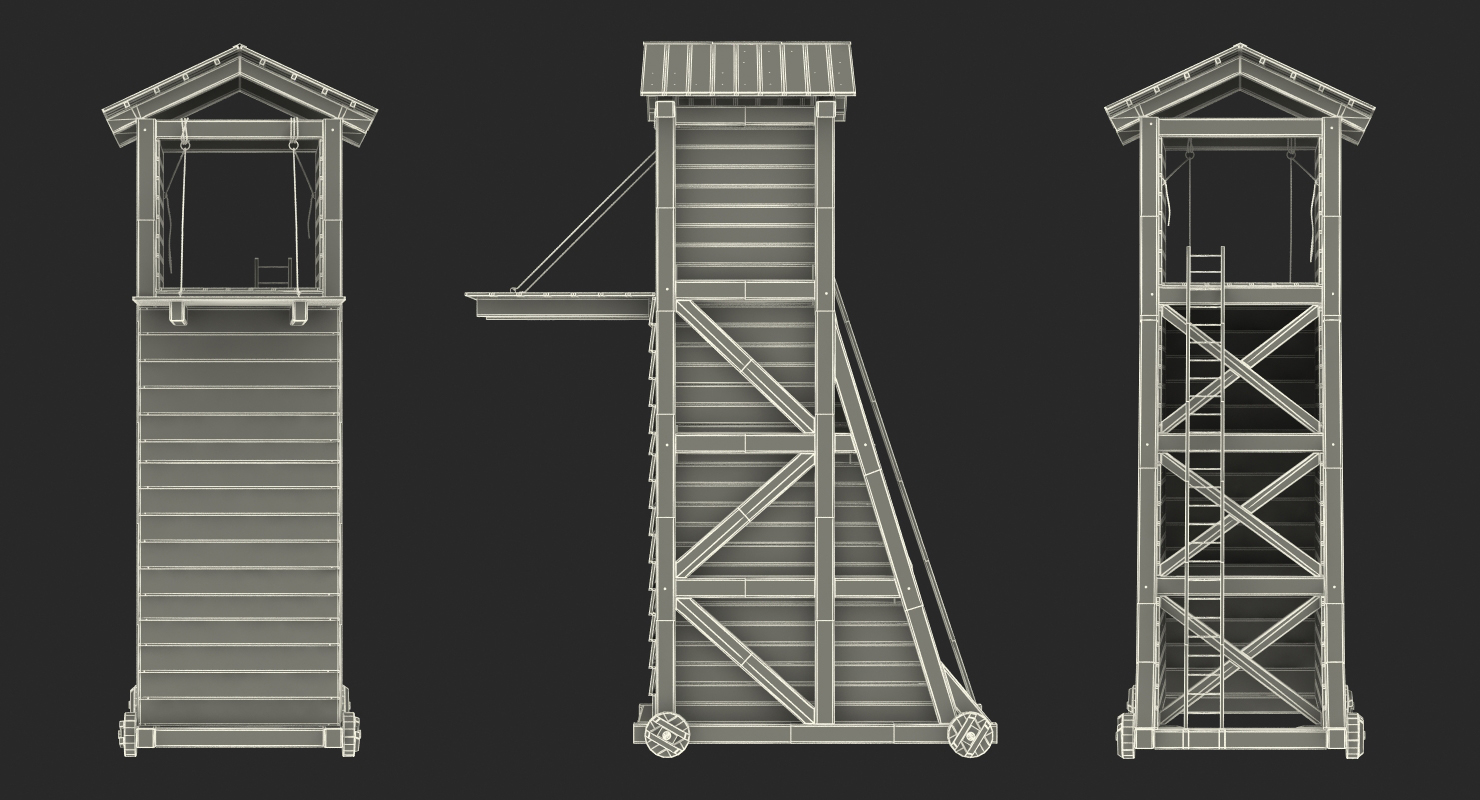 3D model Medieval Siege Tower