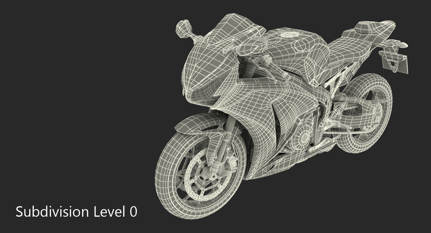 3D Honda CBR 1000RR Fireblade 2016