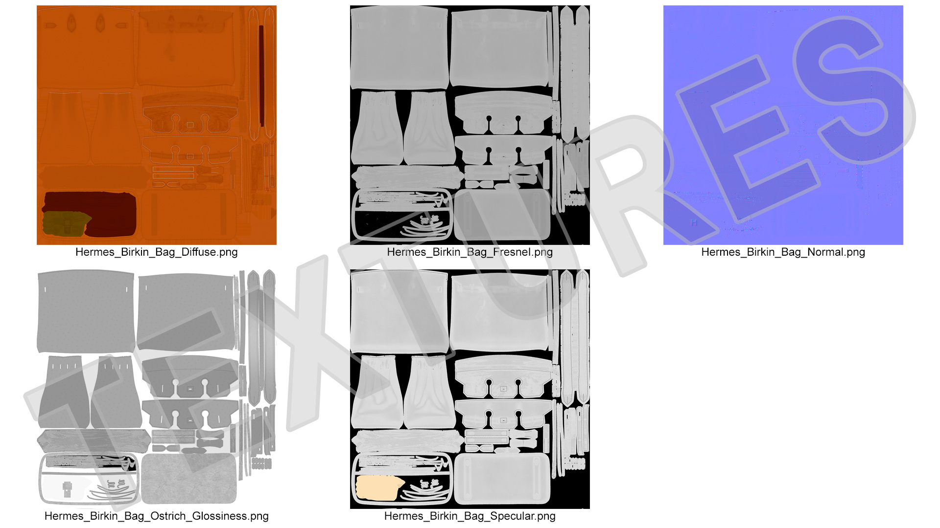 Hermes Birkin Bag 3D