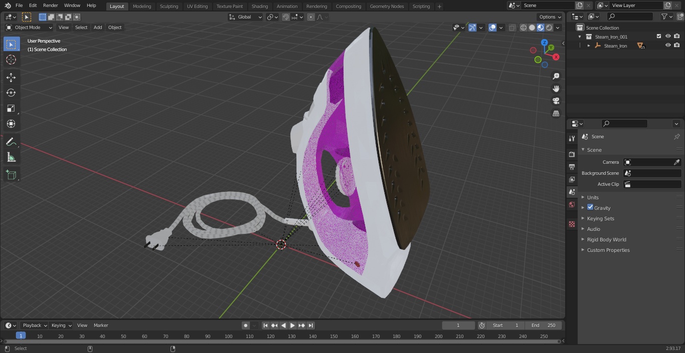 3D model Steam Iron