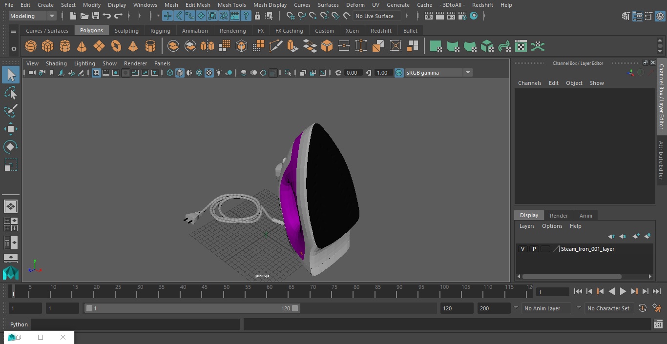 3D model Steam Iron