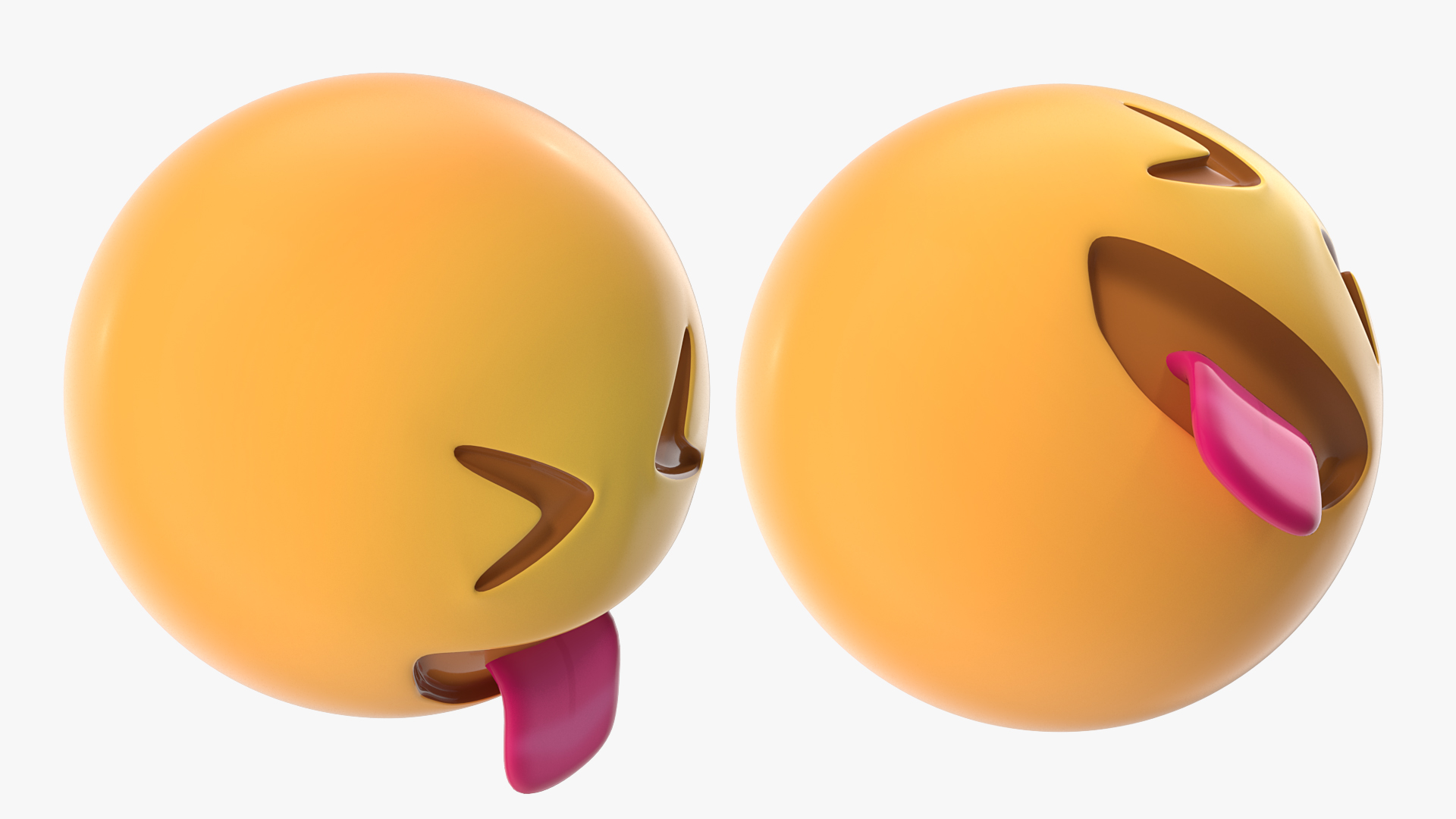 Squinting Face with Tongue Emoji 3D