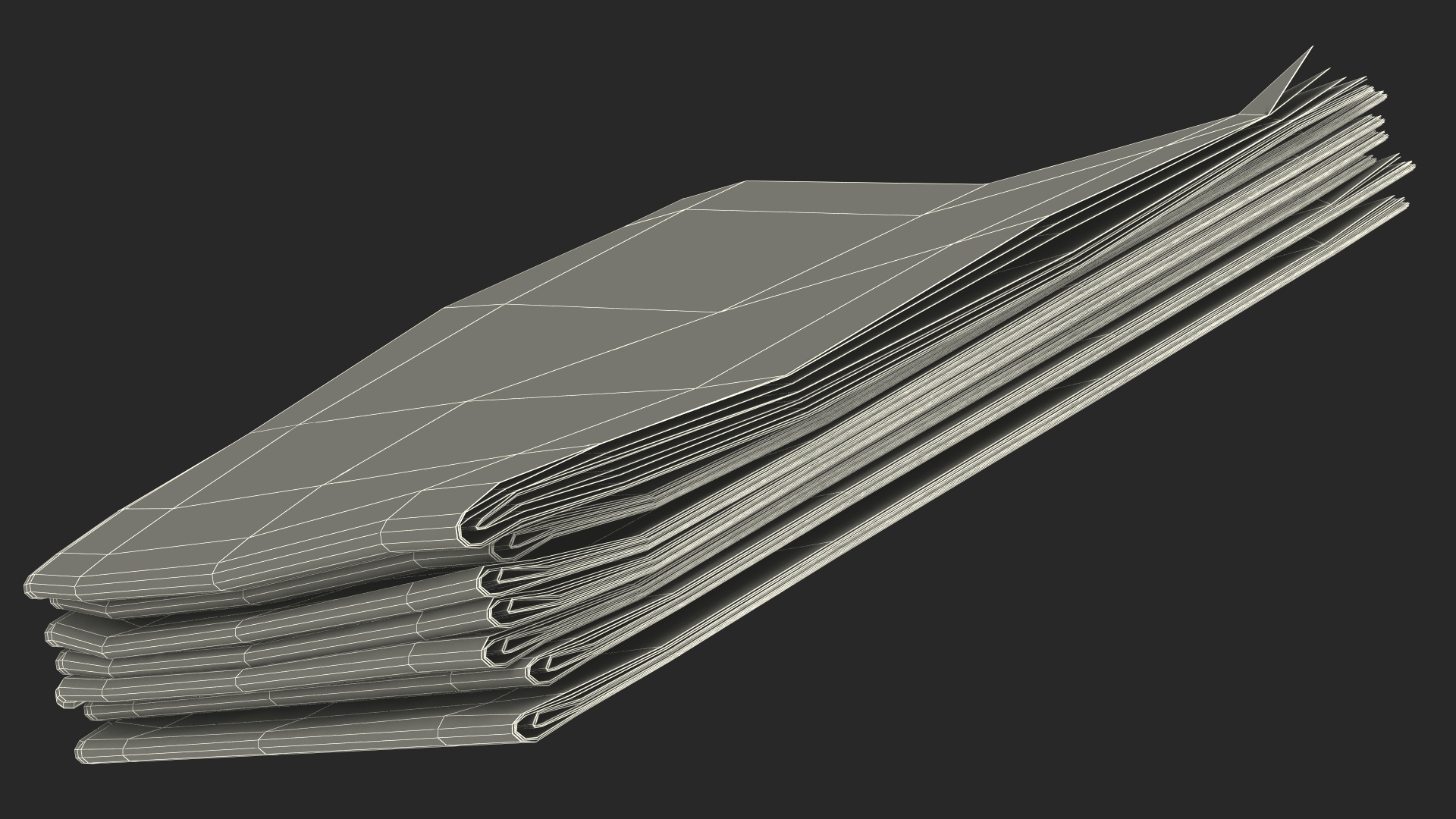 3D model Newspaper Stack