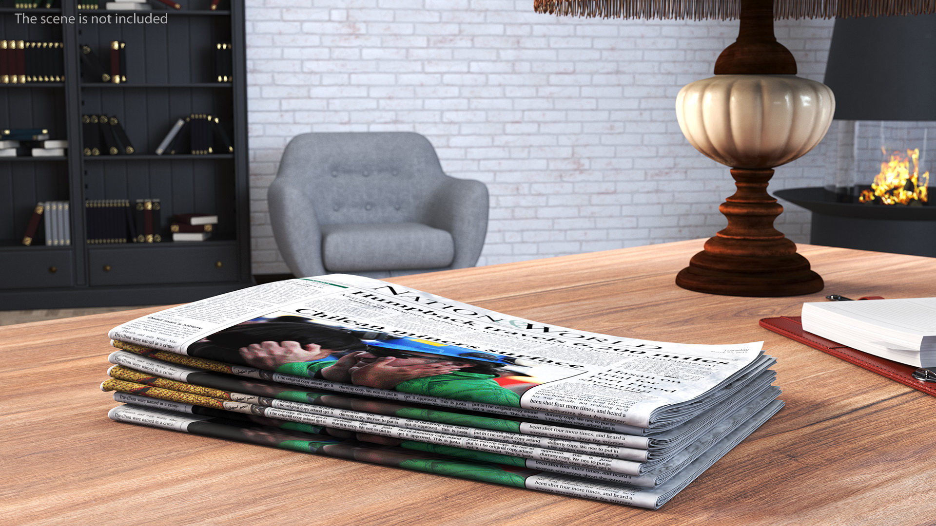 3D model Newspaper Stack