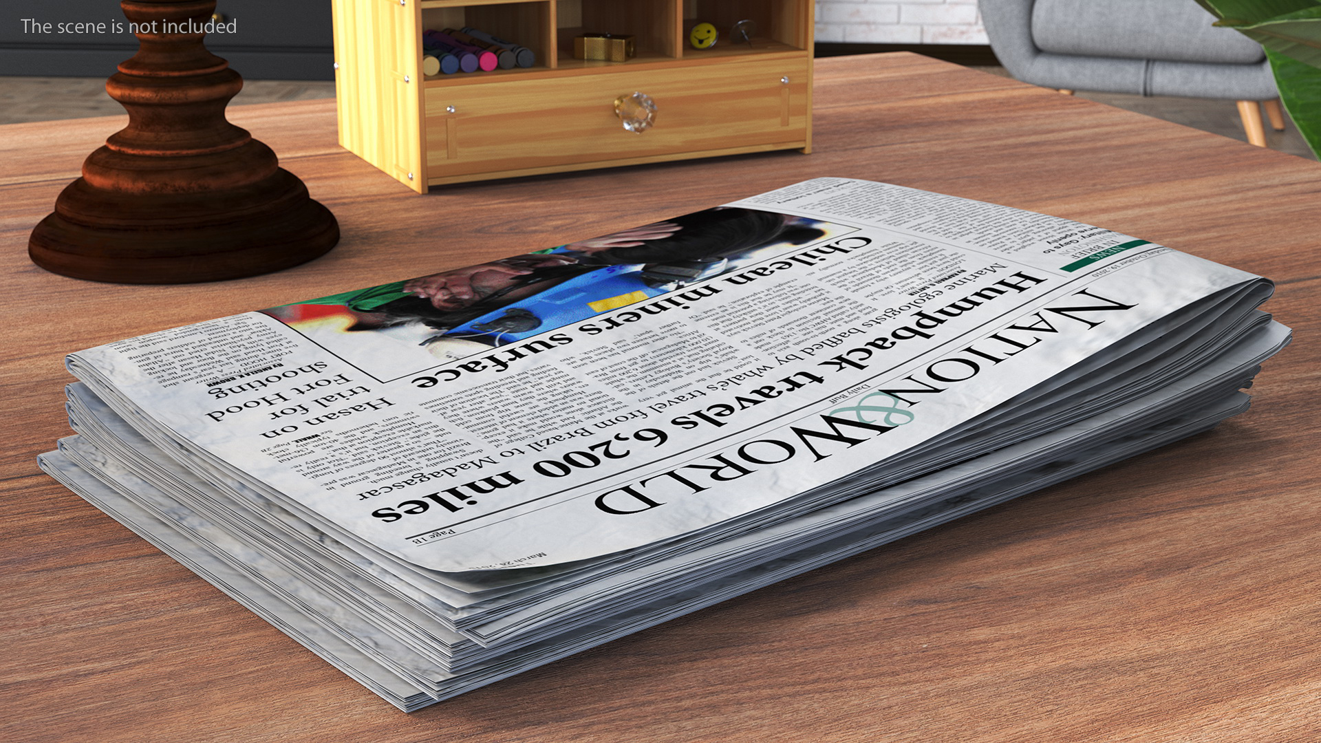 3D model Newspaper Stack