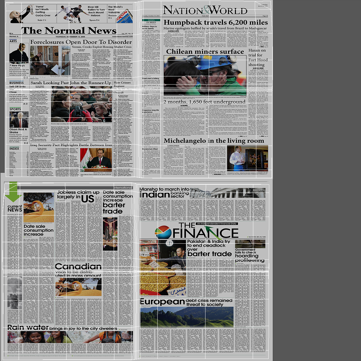 3D model Newspaper Stack