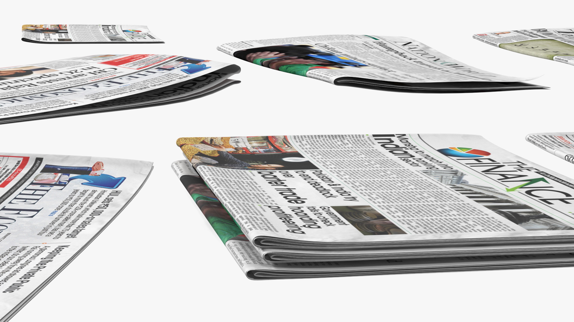 3D model Newspaper Stack