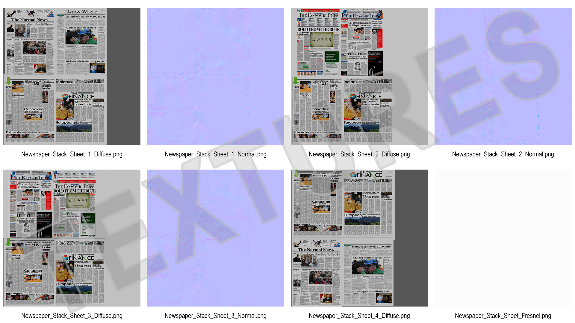 3D model Newspaper Stack