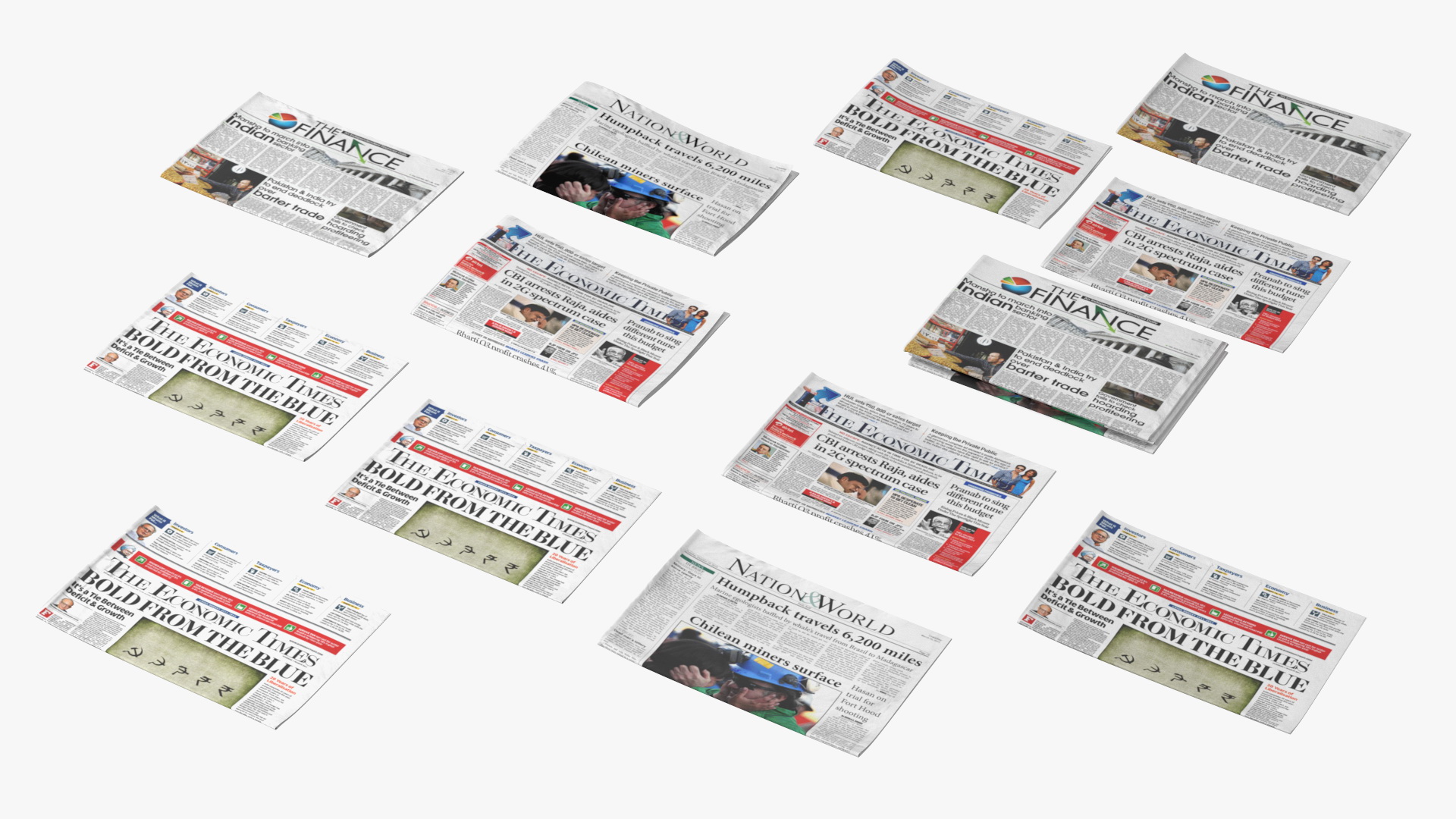 3D model Newspaper Stack