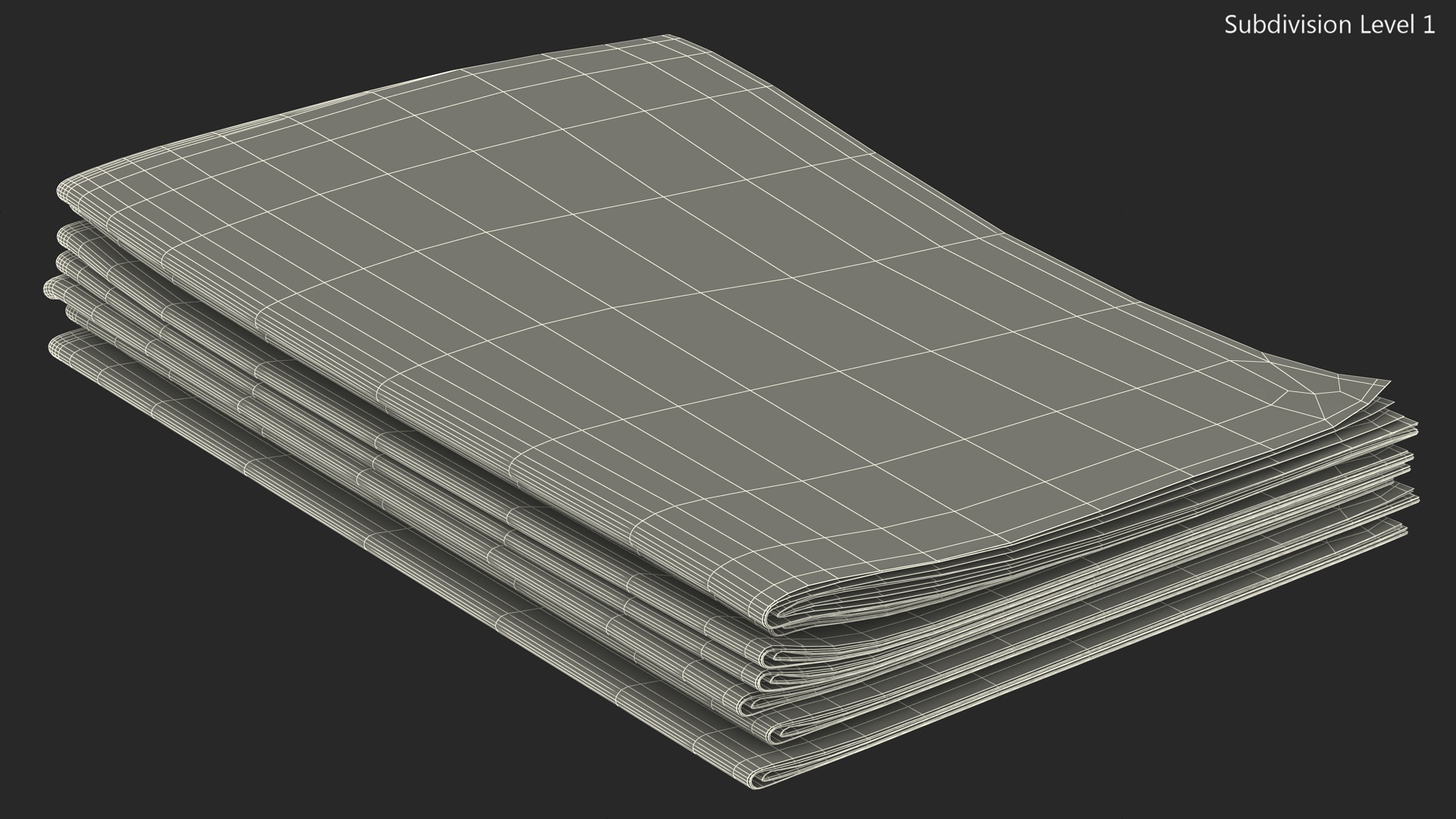 3D model Newspaper Stack