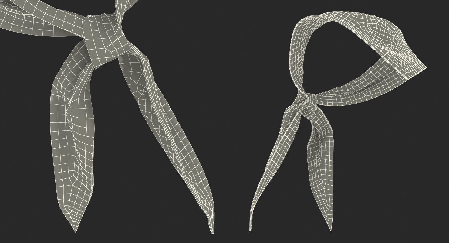 3D model Silk Red Pioneer Tie