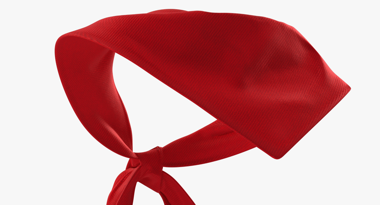 3D model Silk Red Pioneer Tie