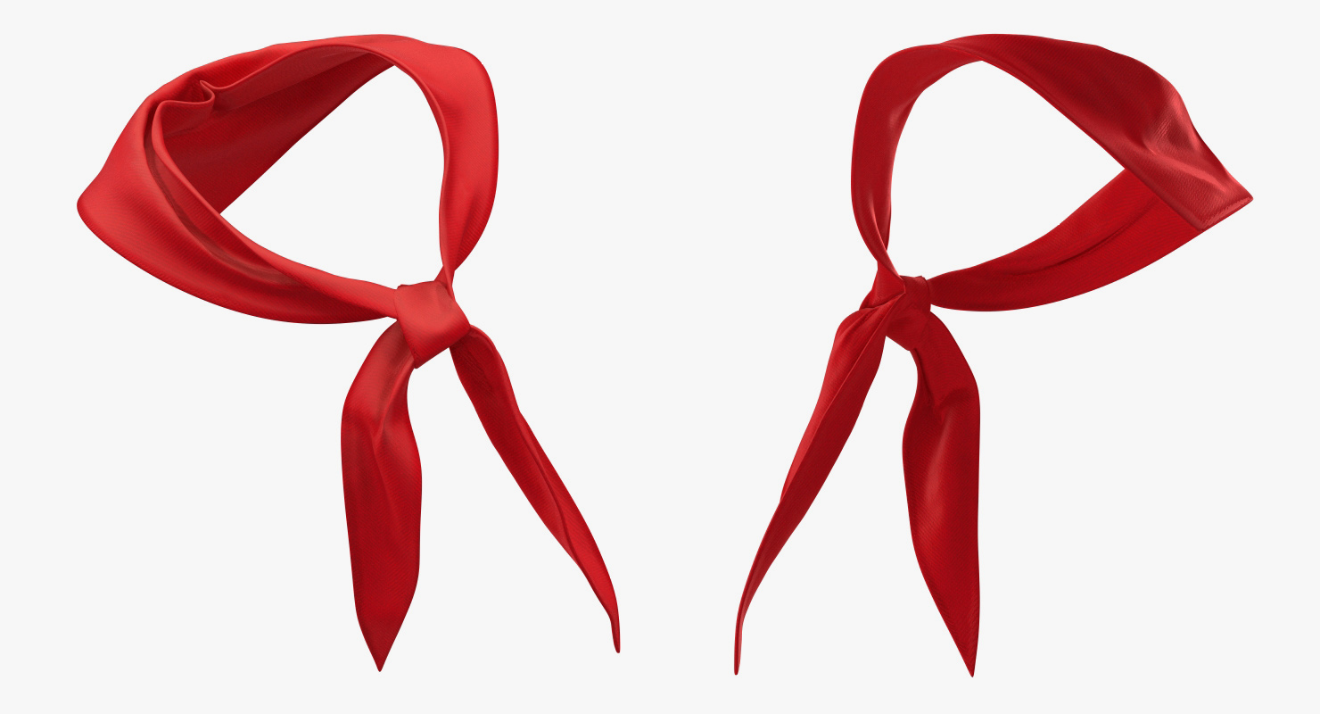 3D model Silk Red Pioneer Tie