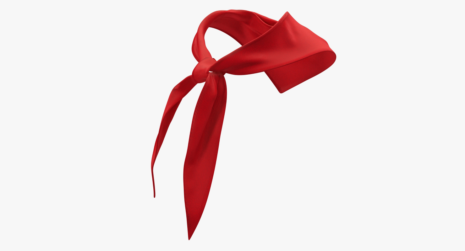 3D model Silk Red Pioneer Tie