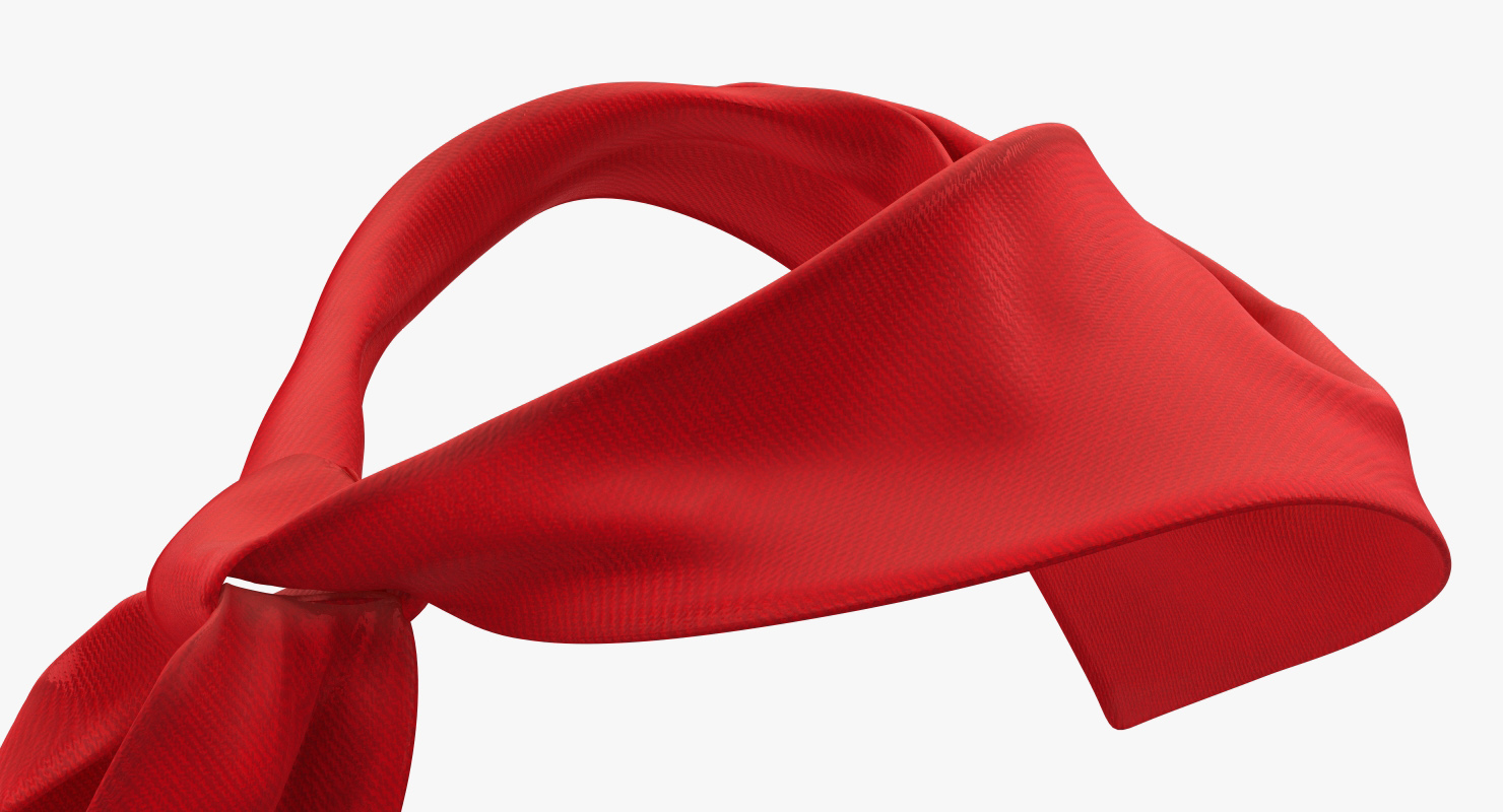 3D model Silk Red Pioneer Tie