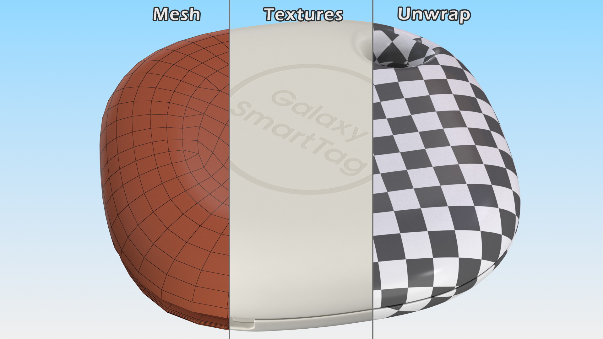 Samsung Galaxy Smart Tag Bluetooth Tracker 3D