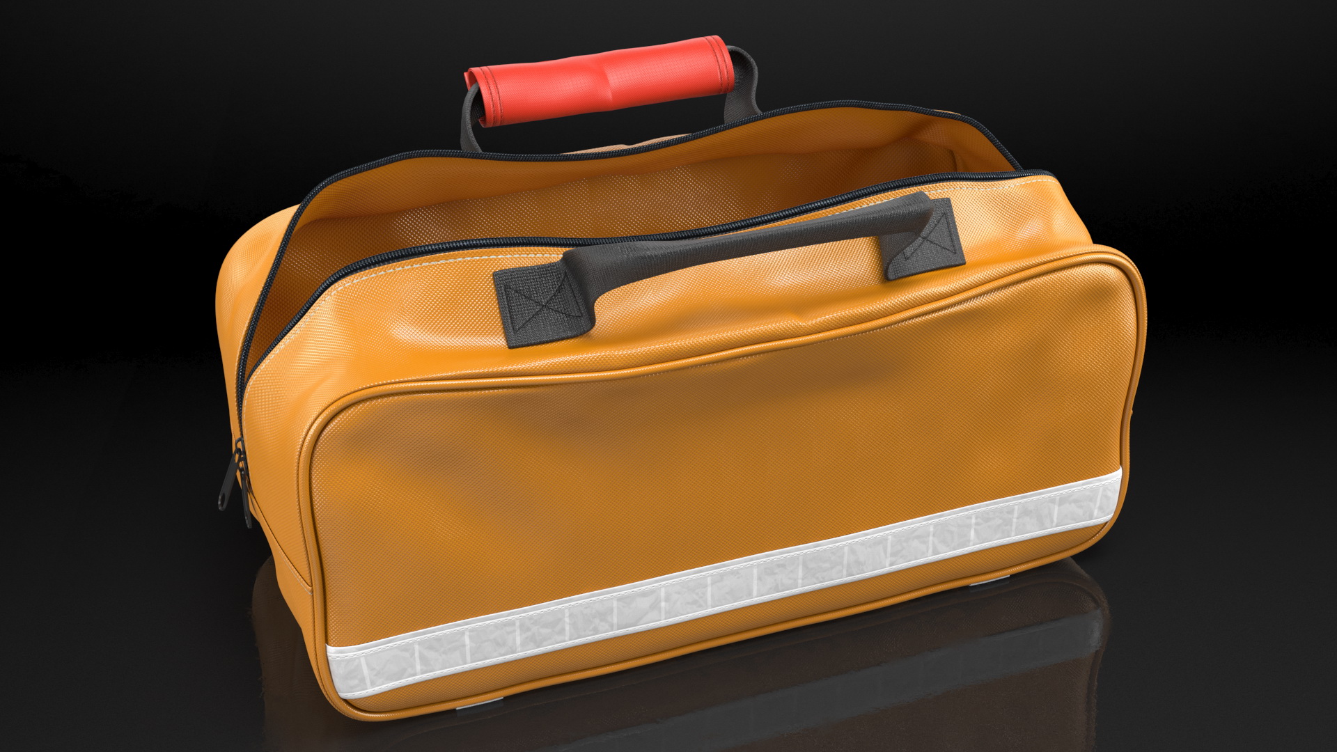 First Secure Car Travel Kit Bag Open Empty 3D