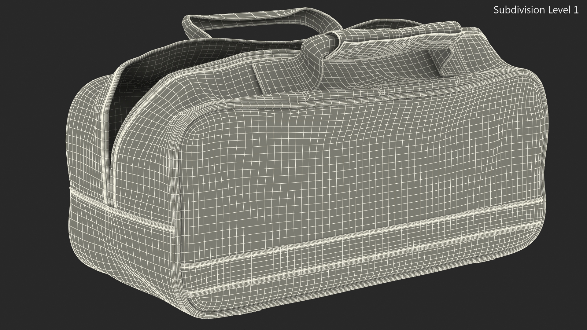 First Secure Car Travel Kit Bag Open Empty 3D