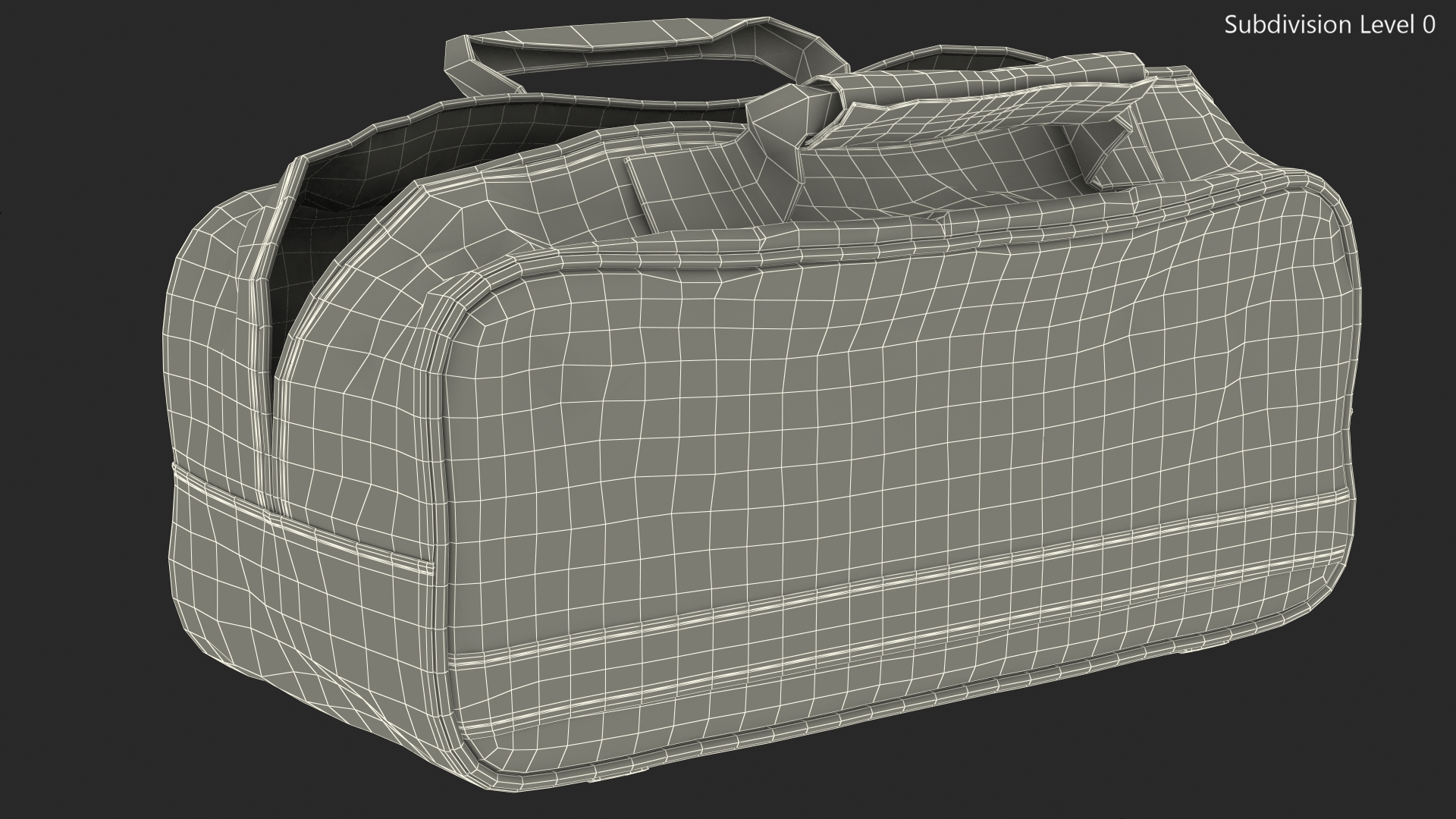 First Secure Car Travel Kit Bag Open Empty 3D