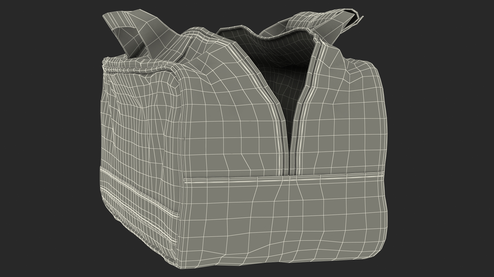 First Secure Car Travel Kit Bag Open Empty 3D