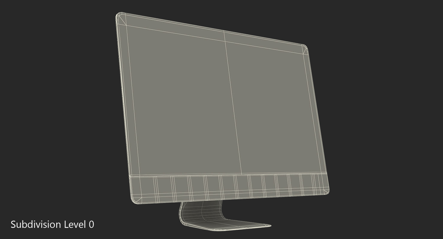iMac Retina 5K Display Silver 3D model