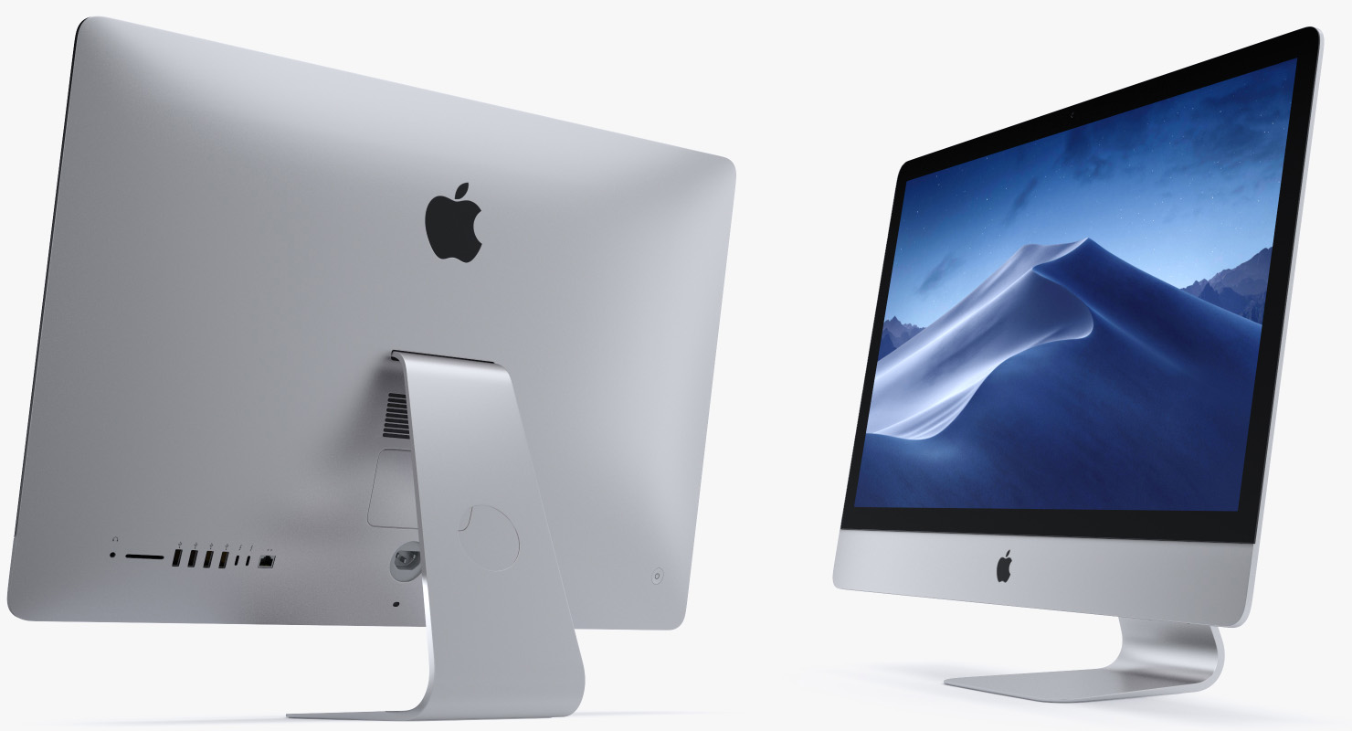iMac Retina 5K Display Silver 3D model