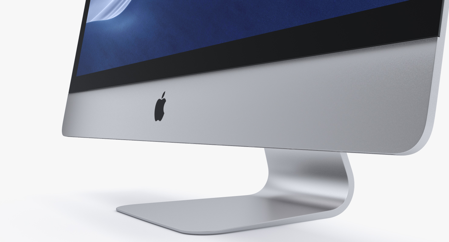 iMac Retina 5K Display Silver 3D model