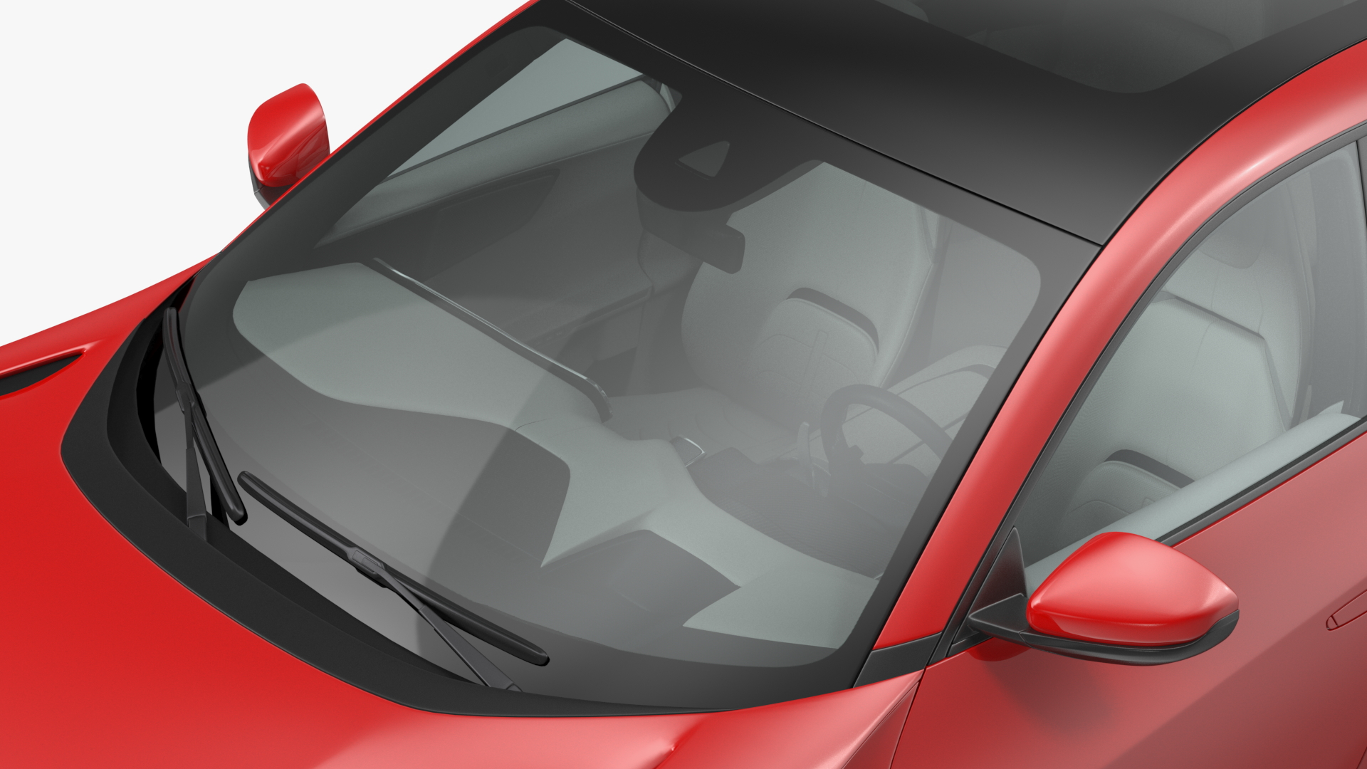 3D 2023 Red Ferrari Purosangue SUV