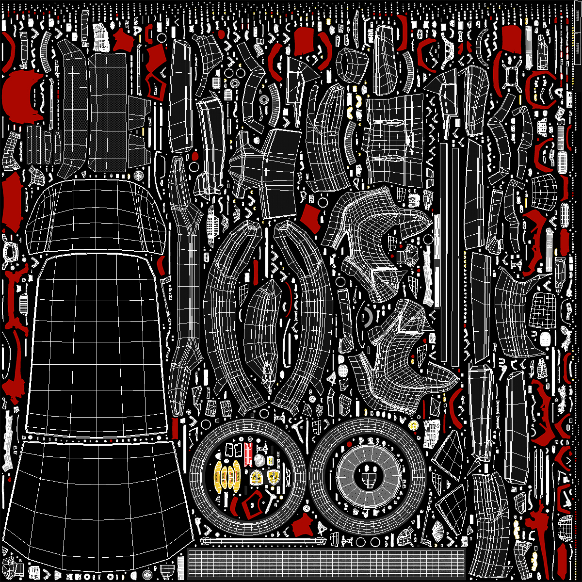 3D 2023 Red Ferrari Purosangue SUV