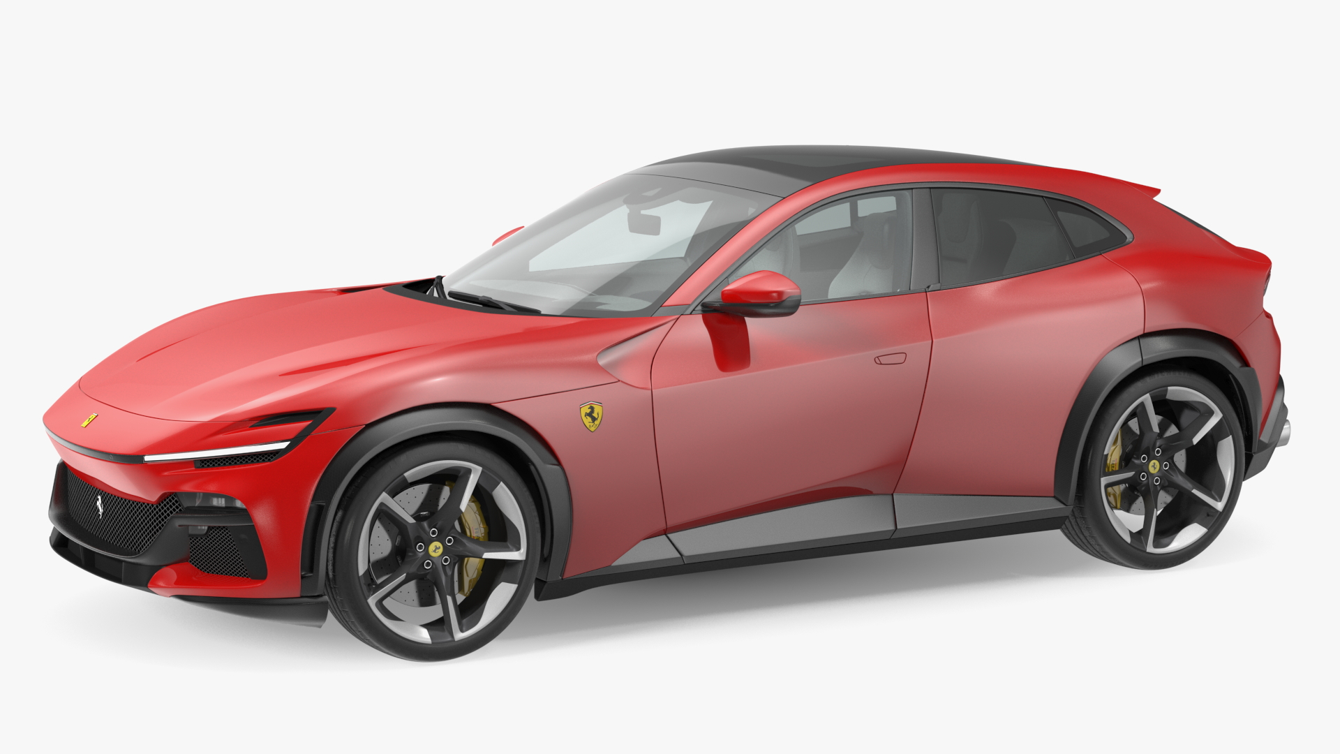 3D 2023 Red Ferrari Purosangue SUV