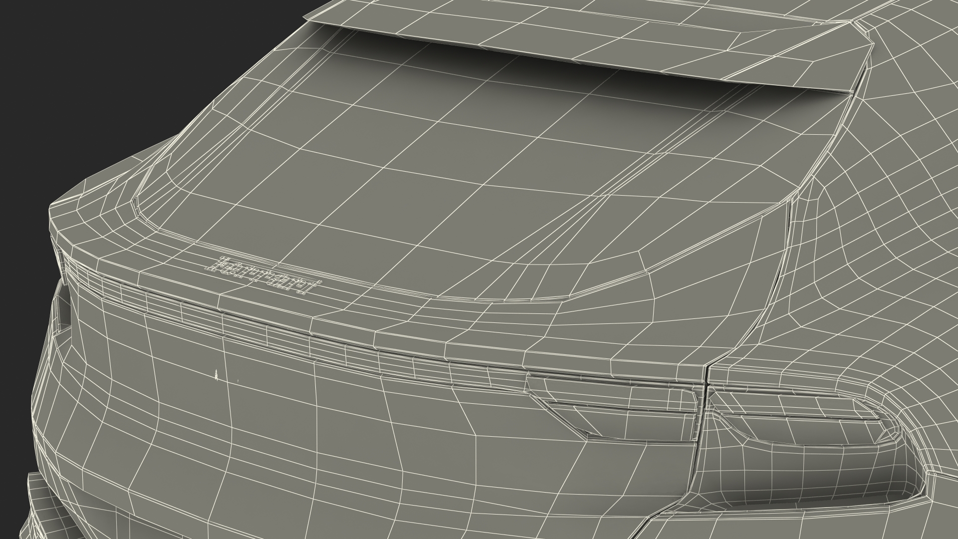 3D 2023 Red Ferrari Purosangue SUV