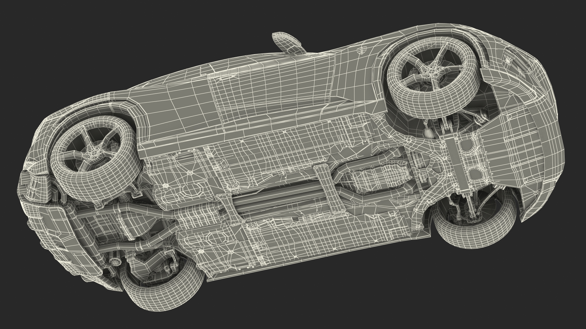 3D 2023 Red Ferrari Purosangue SUV