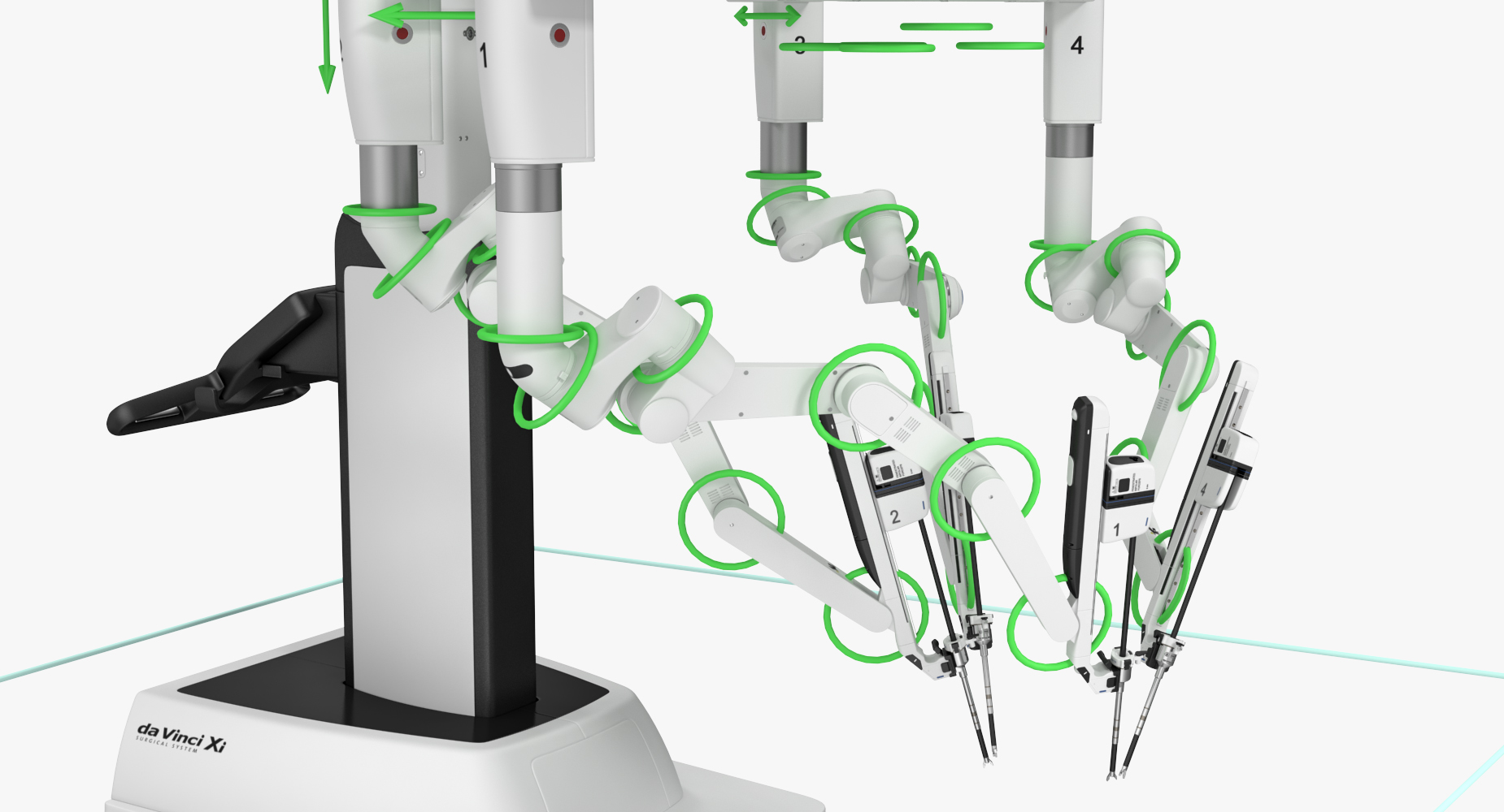 3D Da Vinci Surgical System Rigged