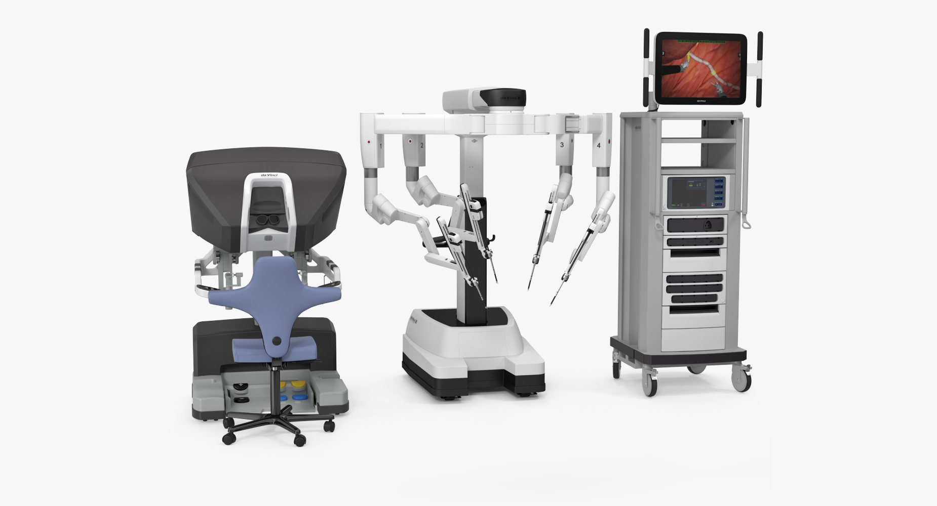 3D Da Vinci Surgical System Rigged