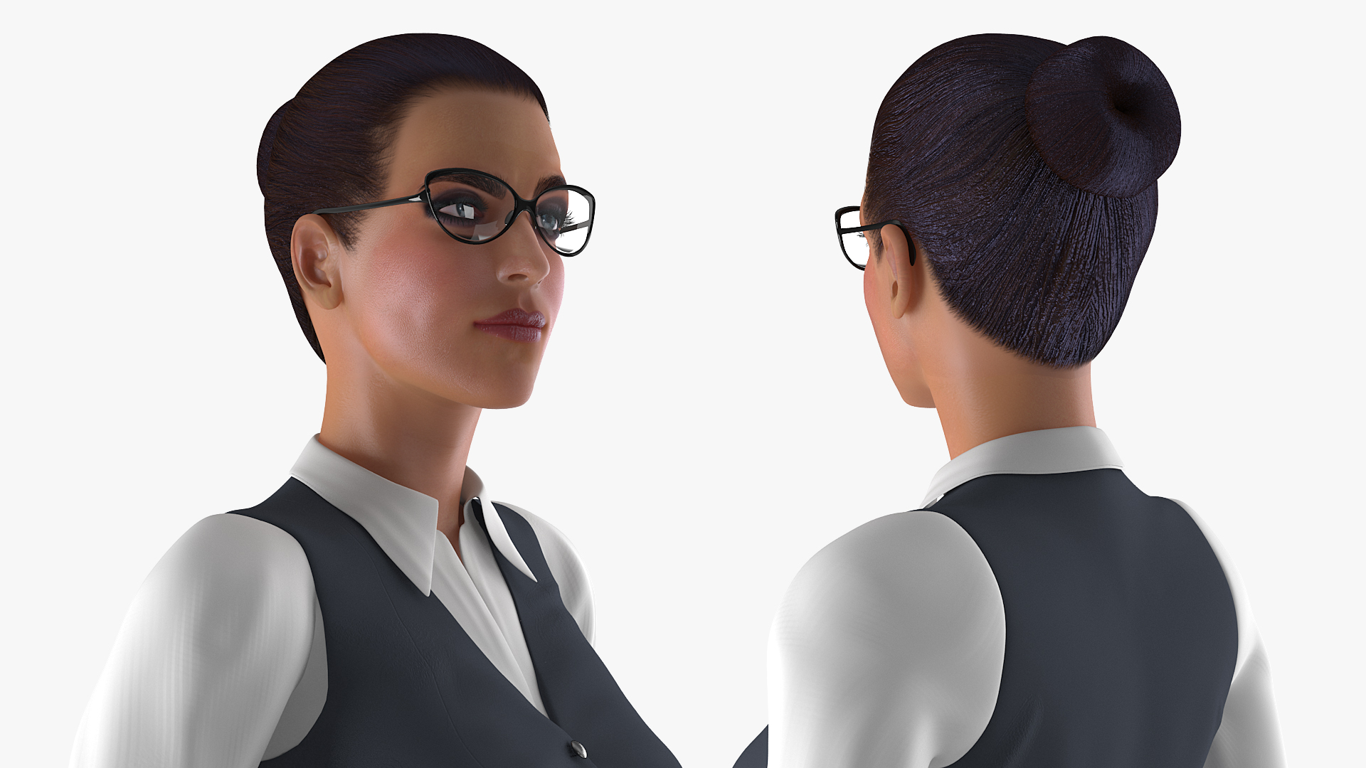 Woman in Business Suit 3D