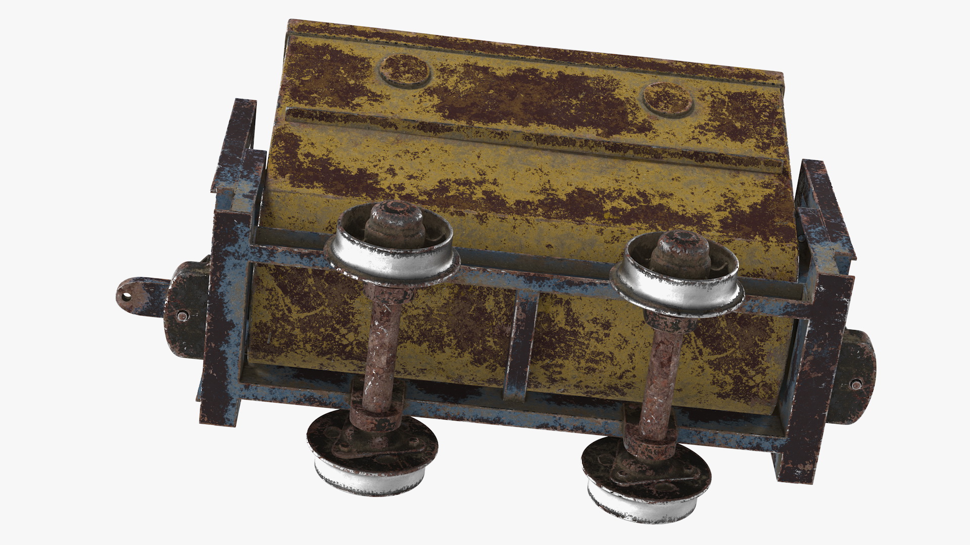 3D Mining Cart Rusted model