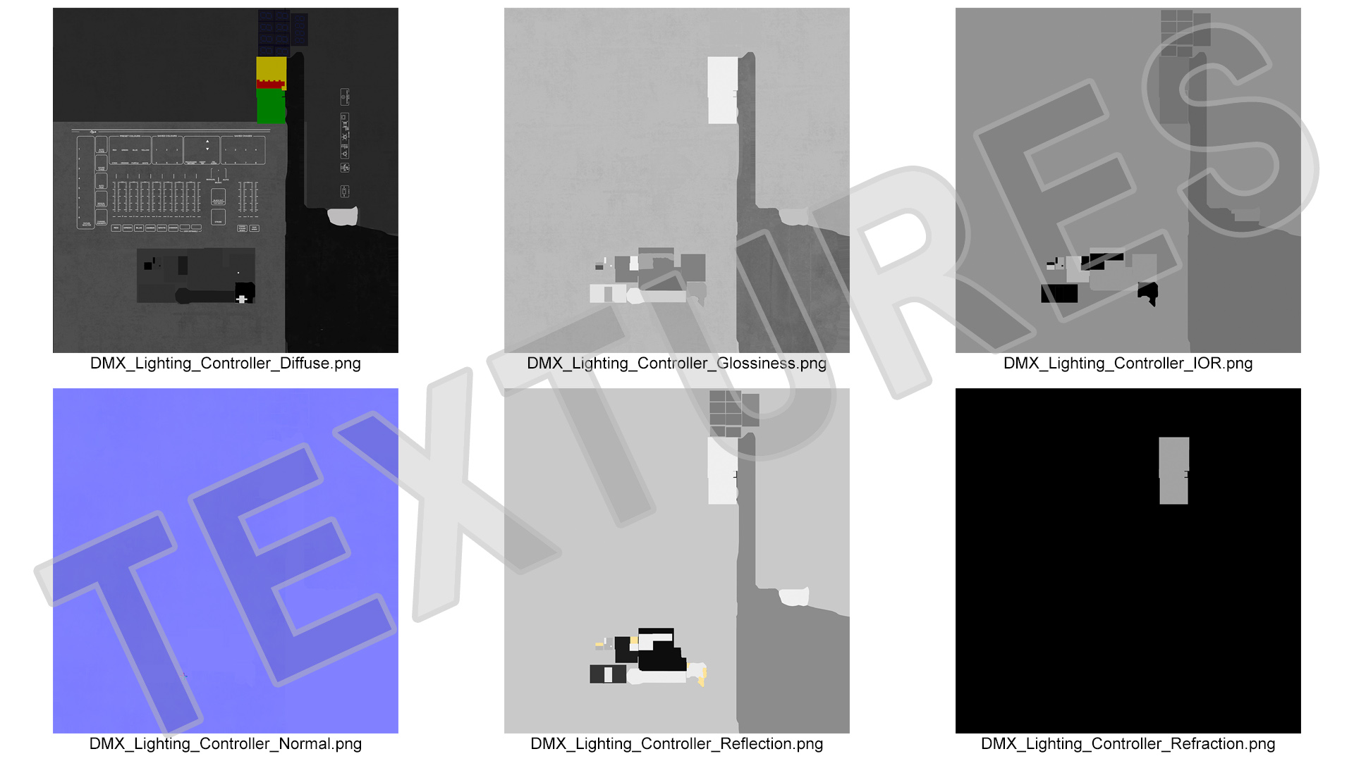 Universal DMX Light Controller OFF 3D model