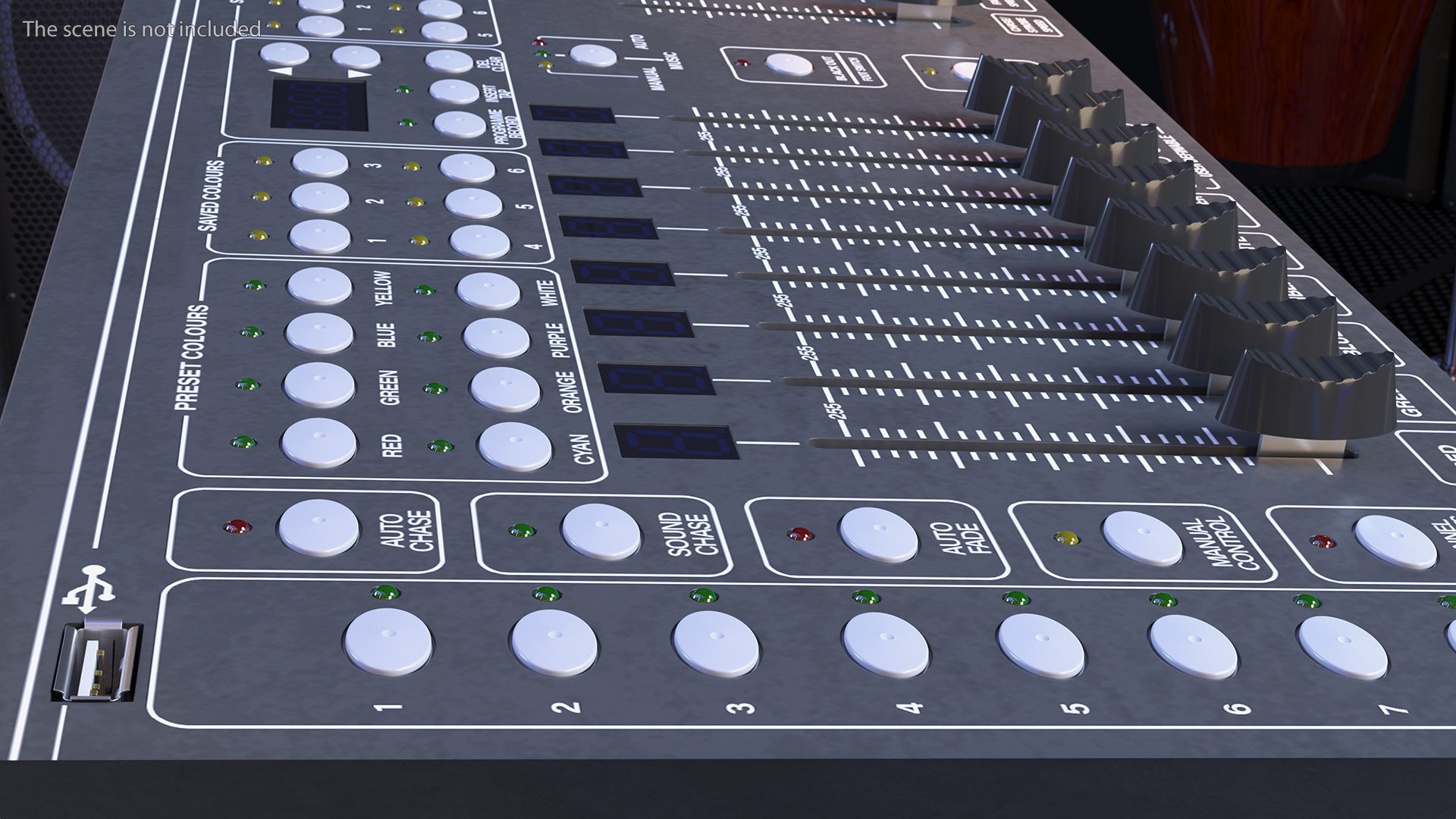 Universal DMX Light Controller OFF 3D model